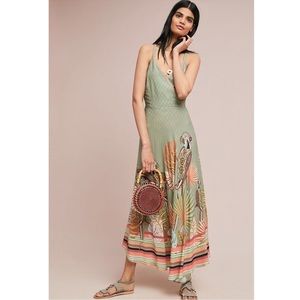 Anthropologie Farm Rio Toucan Maxi Dress